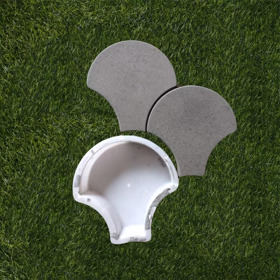 Zigzag Concrete Rubber Block Mould Plastic Brick Cement Floor Tile Paver Molds