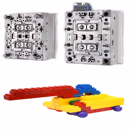 Plastic Injection Mould of Baby Soft Rubber Popular Building Blocks Moulding Toy Molding